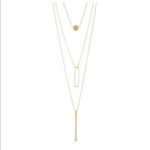 Sterling Forever Triple-Layer Pendant Necklace